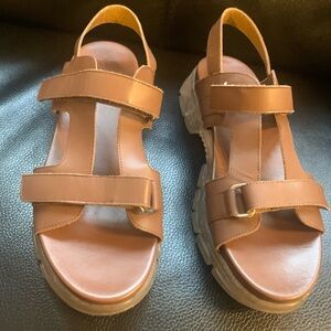 Aquatalia brown sandals .